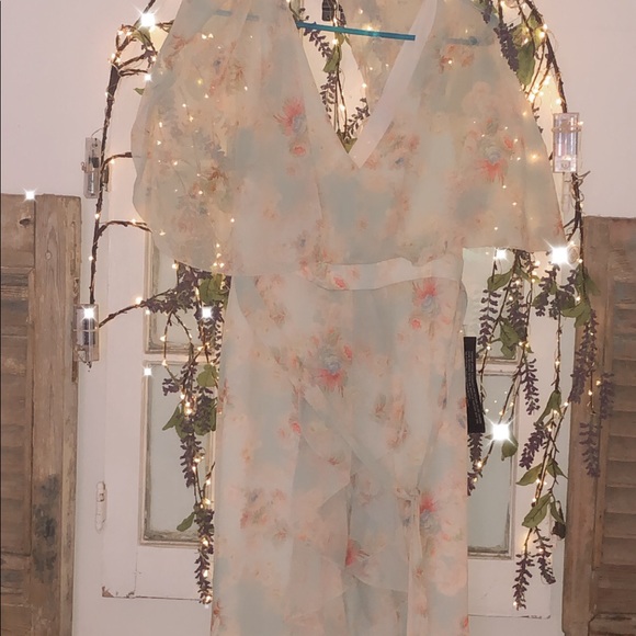 Topshop Muted floral print dress - Picture 4 of 12